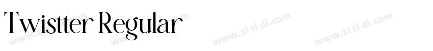 Twistter Regular字体转换 Twistter Regular字体转换